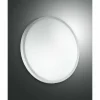 Luminaires Fabas Luce Plafonnier Fabas Luce Plaza LED Blanc, 1 lumière