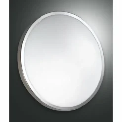 Luminaires Fabas Luce Plafonnier Fabas Luce Plaza LED Blanc, 1 lumière