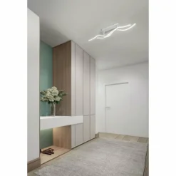 Luminaires Fabas Luce Plafonnier Fabas Luce Sinuo LED Blanc, 2 lumières* Éclairage Led