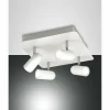 Luminaires Fabas Luce Plafonnier Fabas Luce Spotty LED Blanc, 4 lumières* Spots Et Projecteurs