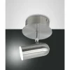Luminaires Fabas Luce Plafonnier Fabas Luce Spotty LED Nickel mat, 1 lumière* Éclairage Led