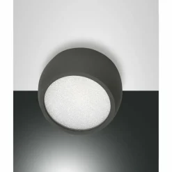 Luminaires Fabas Luce Plafonnier Fabas Luce Vasto LED Anthracite, 1 lumière* Éclairage Led