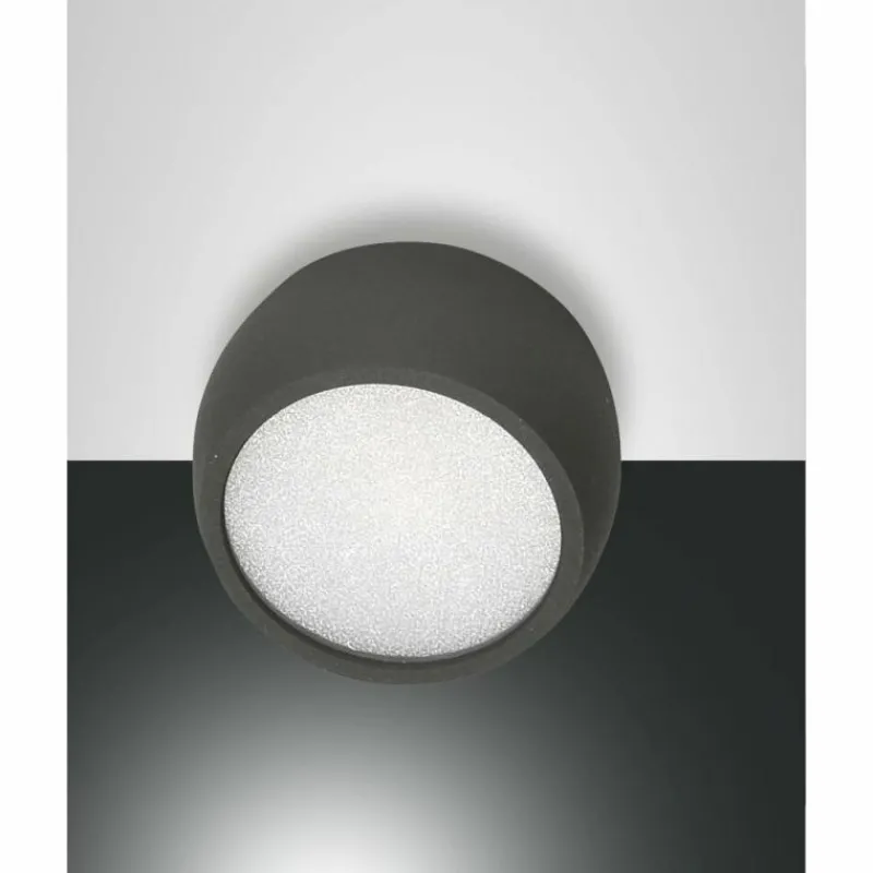 Luminaires Fabas Luce Plafonnier Fabas Luce Vasto LED Anthracite, 1 lumière* Éclairage Led