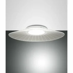 Luminaires Fabas Luce Plafonnier Fabas Luce Vela LED Blanc, 1 lumière