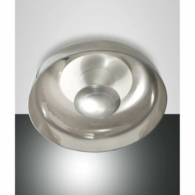 Luminaires Fabas Luce Plafonnier Fabas Luce Vintage LED Aluminium, Blanc, 1 lumière