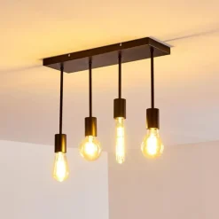 Lampes Vintages & Rétros-hofstein Plafonnier Fabius Noir, 1 lumière