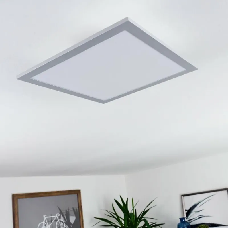 hofstein Plafonnier Farc LED Argenté, 1 lumière, Télécommandes