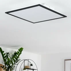 hofstein Plafonnier Farc LED Noir, Blanc, 1 lumière, Télécommandes