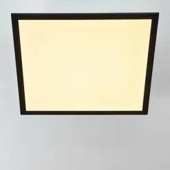 hofstein Plafonnier Farc LED Noir, Blanc, 1 lumière, Télécommandes