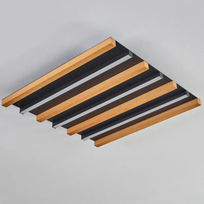 hofstein Plafonnier Favorina LED Écru, Noir, 1 lumière, Télécommandes