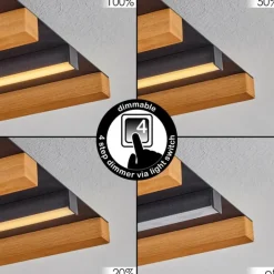 hofstein Plafonnier Favorina LED Écru, Noir, 1 lumière