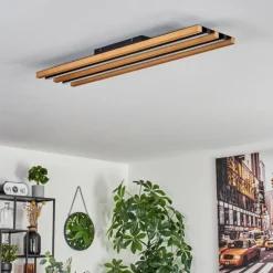 hofstein Plafonnier Favorina LED Écru, Noir, 1 lumière