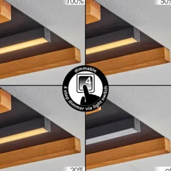 hofstein Plafonnier Favorina LED Écru, Noir, 1 lumière