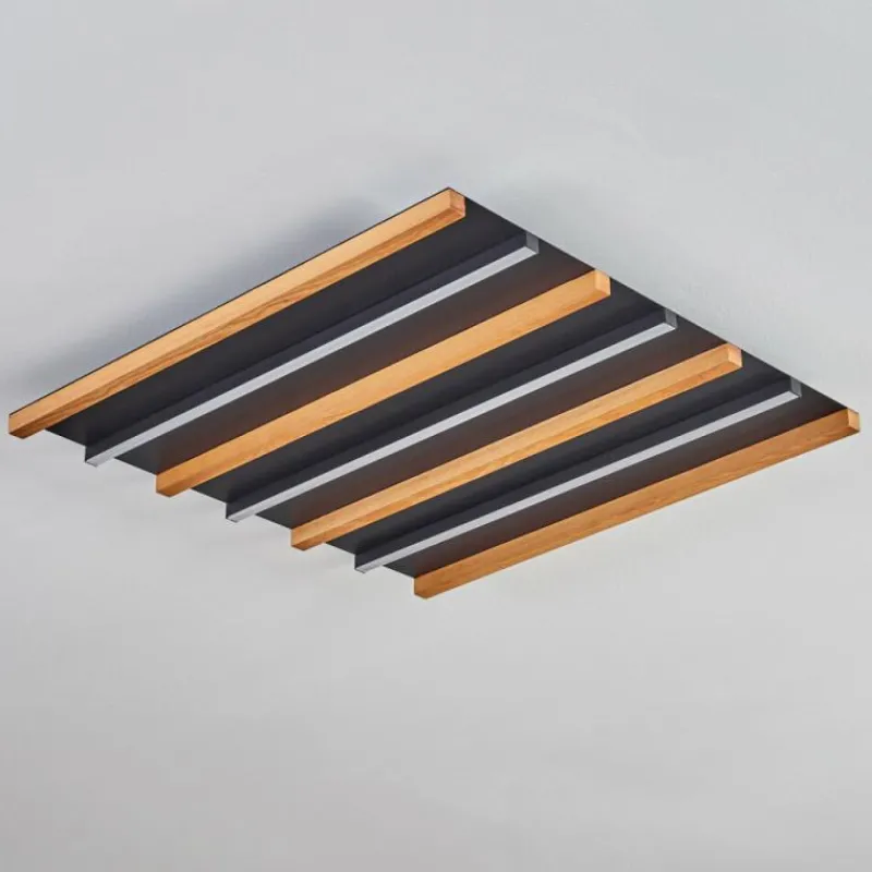 hofstein Plafonnier Favorina LED Écru, Noir, 1 lumière, Télécommandes