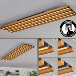 hofstein Plafonnier Favorina LED Écru, Noir, 1 lumière