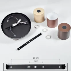 hofstein Plafonnier Fessade Beige, Brun, Bronze, 3 lumières