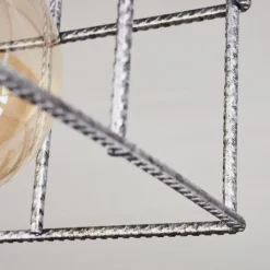 Lampes Industrielles-hofstein Plafonnier Fevaag Argenté, 1 lumière