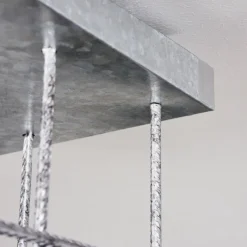 Lampes Industrielles-hofstein Plafonnier Fevaag Argenté, 1 lumière