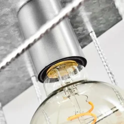 Lampes Industrielles-hofstein Plafonnier Fevaag Chrome, Argenté, 3 lumières