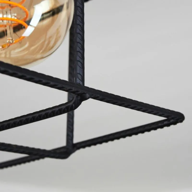 hofstein Plafonnier Fevaag Écru, Noir, 4 lumières