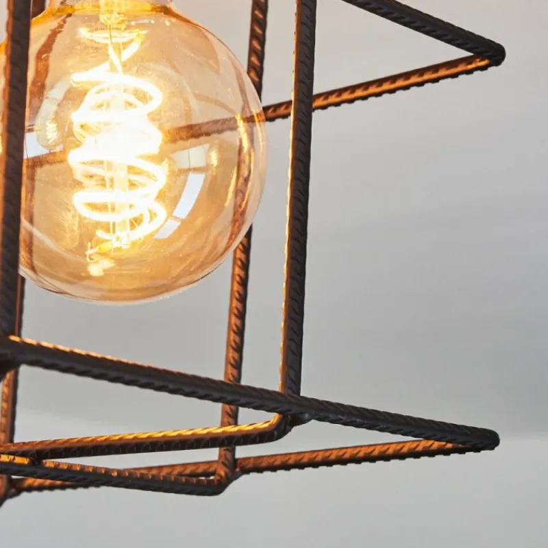 hofstein Plafonnier Fevaag Écru, Noir, 4 lumières