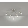FHL easy Plafonnier FHL-easy Bree Nickel mat, 5 lumières* Plafonniers