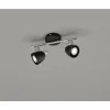 FHL easy Plafonnier FHL-easy Gemma Chrome, Noir, 2 lumières* Spots Et Projecteurs