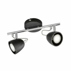 FHL easy Plafonnier FHL-easy Gemma Chrome, Noir, 2 lumières* Spots Et Projecteurs