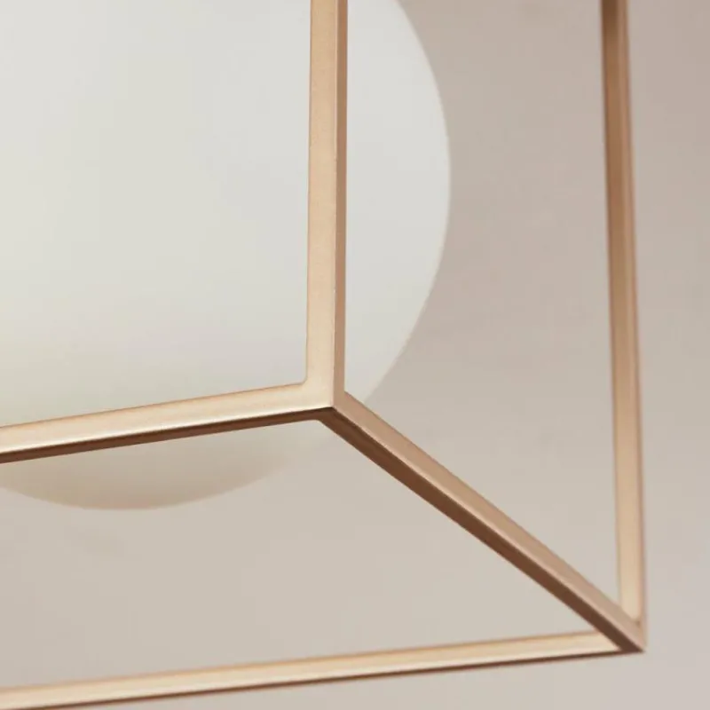 hofstein Plafonnier Finnseter Champagne, 2 lumières