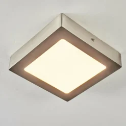 hofstein Plafonnier Finsrud LED Nickel mat, 1 lumière
