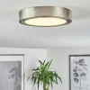 hofstein Plafonnier Finsrud LED Nickel mat, 1 lumière