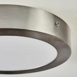 hofstein Plafonnier Finsrud LED Nickel mat, 1 lumière