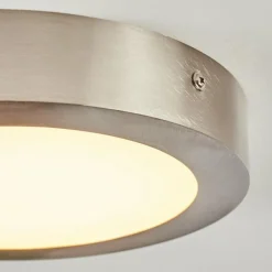 hofstein Plafonnier Finsrud LED Nickel mat, 1 lumière