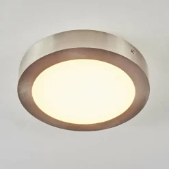 hofstein Plafonnier Finsrud LED Nickel mat, 1 lumière