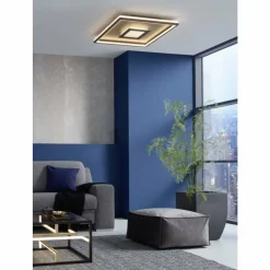 Lampes Dorées-Luminaires Fischer & Honsel Plafonnier Fischer & Honsel Bug LED Or, Rouille, 1 lumière, Télécommandes