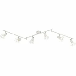 Lampes Vintages & Rétros-Luminaires Fischer & Honsel Plafonnier Fischer & Honsel Ran Blanc, 6 lumières