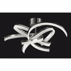 Luminaires Fischer & Honsel Plafonnier Fischer & Honsel Sund TW LED Nickel mat, 4 lumières, Télécommandes* Éclairage Led