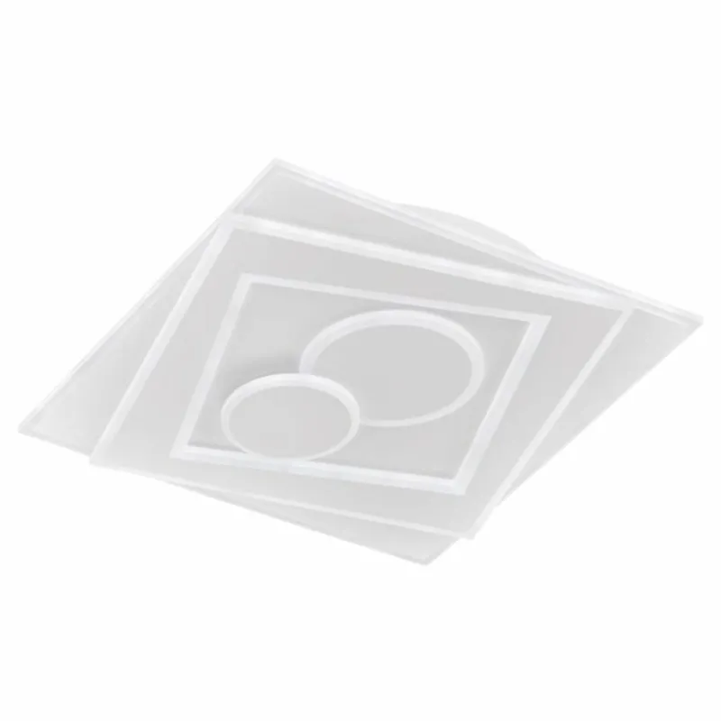 Luminaires Fischer & Honsel Plafonnier Fischer & Honsel Ratio LED Blanc, 1 lumière, Télécommandes* Éclairage Led