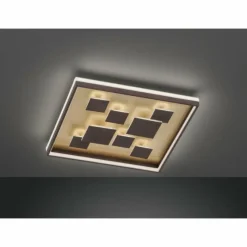 Luminaires Fischer & Honsel Plafonnier Fischer & Honsel Rico LED Brun, 1 lumière* Éclairage Led