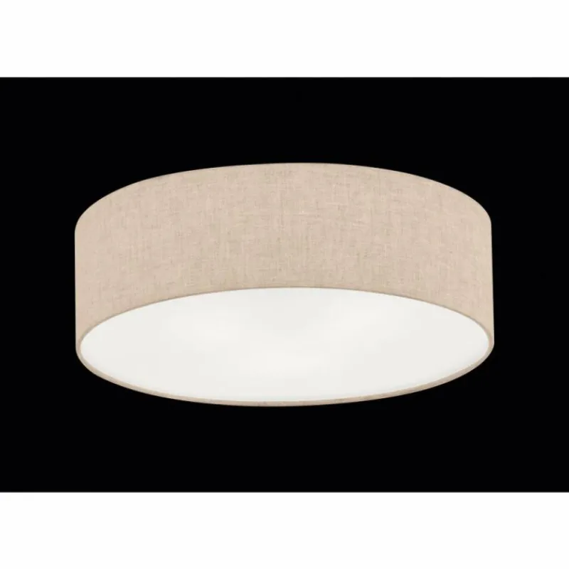 Lampes En Tissu-Luminaires Fischer & Honsel Plafonnier Fischer & Honsel Thor Sable, 4 lumières