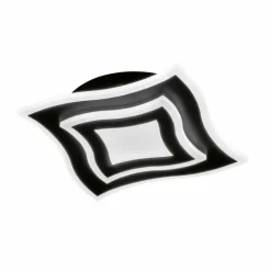 Luminaires Fischer & Honsel Plafonnier Fischer & Honsel Gorden LED Noir, 1 lumière, Télécommandes* Éclairage Led