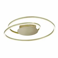 Luminaires Fischer & Honsel Plafonnier Fischer & Honsel Holy LED Laiton, 1 lumière, Télécommandes* Éclairage Led