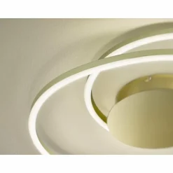 Luminaires Fischer & Honsel Plafonnier Fischer & Honsel Holy LED Laiton, 1 lumière, Télécommandes* Éclairage Led