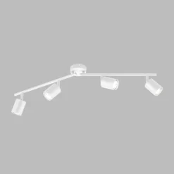 Luminaires Fischer & Honsel Plafonnier Fischer & Honsel Vano Blanc, 4 lumières* Spots Et Projecteurs