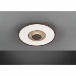 Lampes Dorées-Luminaires Fischer & Honsel Plafonnier Fischer & Honsel Veit LED Or, Rouille, 1 lumière, Télécommandes