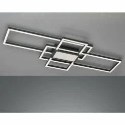 Luminaires Fischer & Honsel Plafonnier Fischer & Honsel Seth LED Noir, 1 lumière, Télécommandes* Éclairage Led