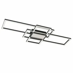 Luminaires Fischer & Honsel Plafonnier Fischer & Honsel Seth LED Noir, 1 lumière, Télécommandes* Éclairage Led