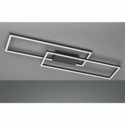 Luminaires Fischer & Honsel Plafonnier Fischer & Honsel Seth LED Noir, 1 lumière, Télécommandes* Éclairage Led