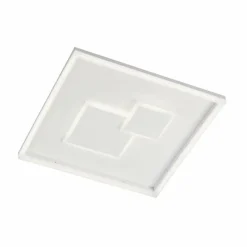 Luminaires Fischer & Honsel Plafonnier Fischer & Honsel Trey LED Blanc, 1 lumière, Télécommandes, Changeur de couleurs