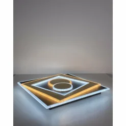 Luminaires Fischer & Honsel Plafonnier Fischer & Honsel Ratio LED Noir, 1 lumière, Télécommandes